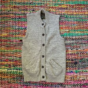 Eddie Bauer 100% Wool Sweater Vest
